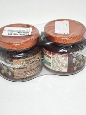Garnier Whole Blends Honey Treasures Repairing Hair Mask, 2 Pack, NWT
